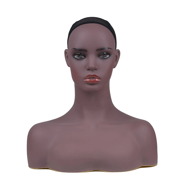 PVC Female Mannequin Head Bust Sale For Wig Jewelry And Hat Displayin