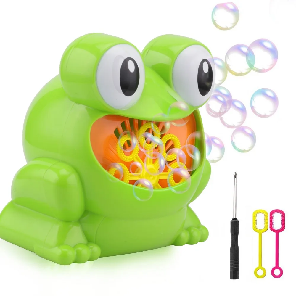 Buy Cute Frog Automatic Bubble Machine Blower Maker