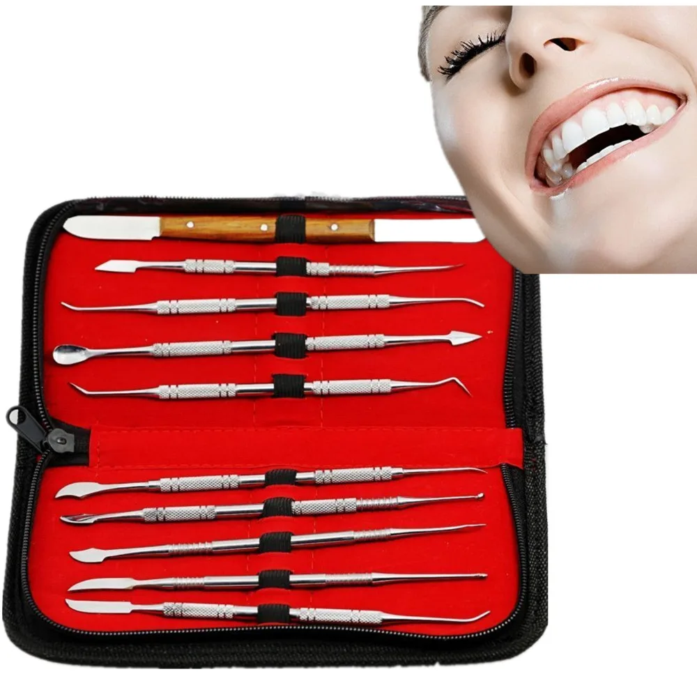 10Pcs/1Set Wax Carving Tool Set Stainless Steel Versatile Kit Dental