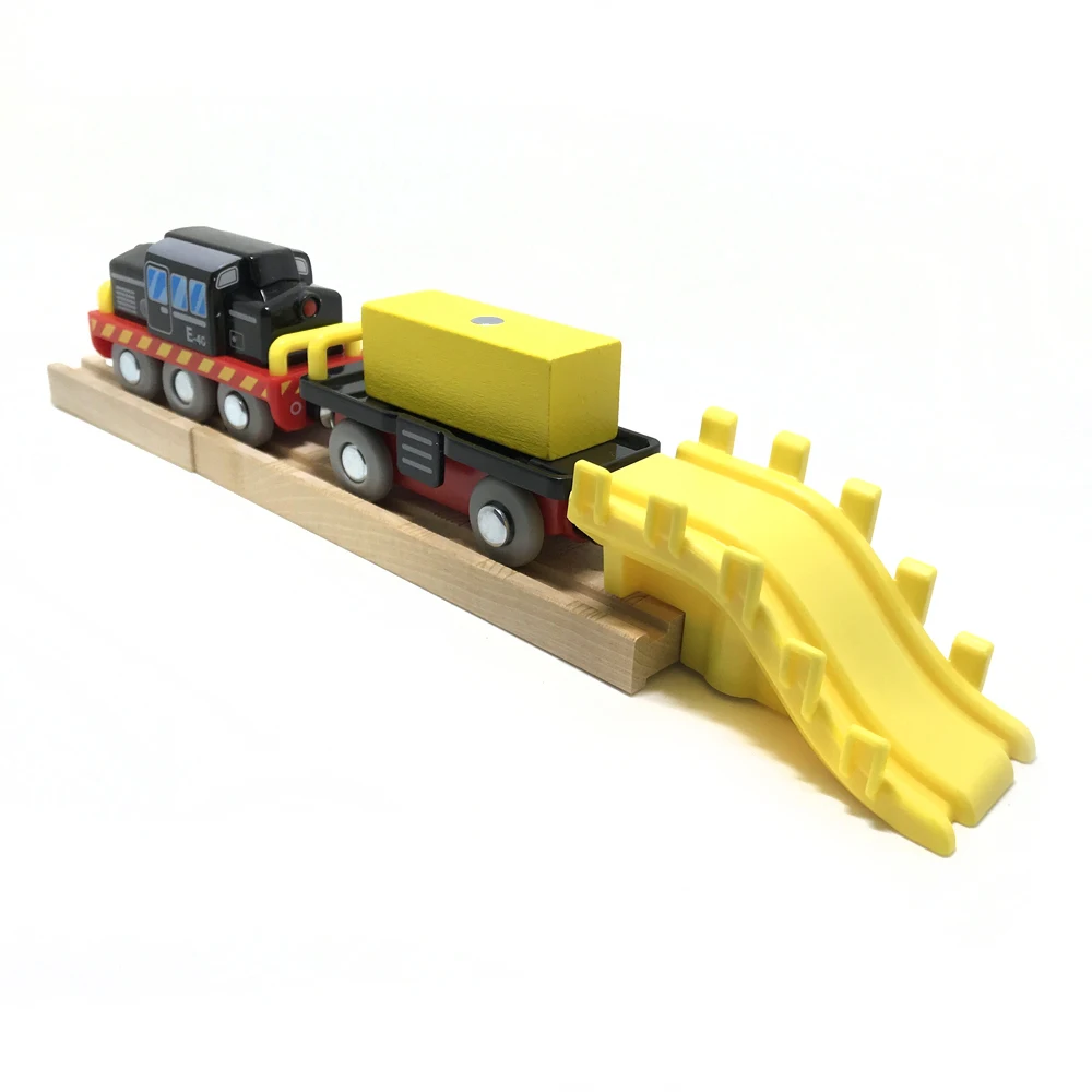Деревянная док погрузочный кран грузовой корабль сцена подходит для поезда brio трек детский трек серии игрушки аксессуары