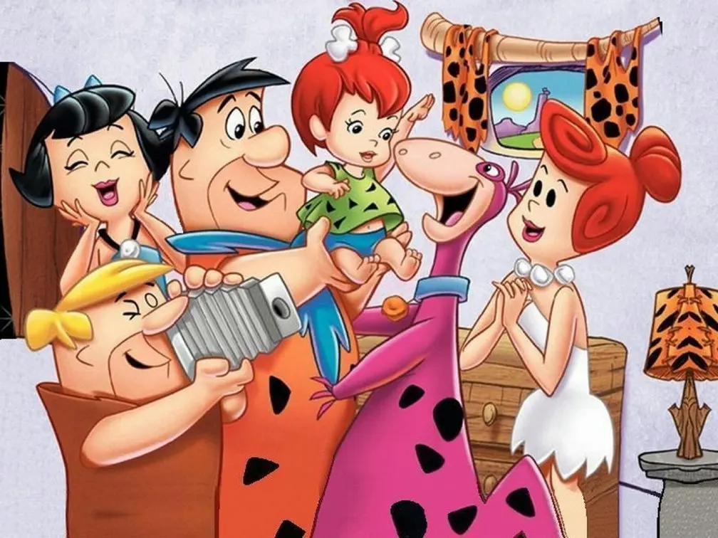 

Flintstones Family Baby Shower party background High quality Computer print birthday photo backdrop