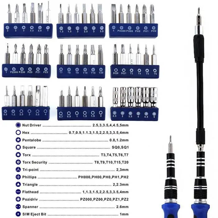 Набор прецизионных отверток 58 в 1, набор инструментов для ремонта iPhone Macbook Tablet CLH@ 8