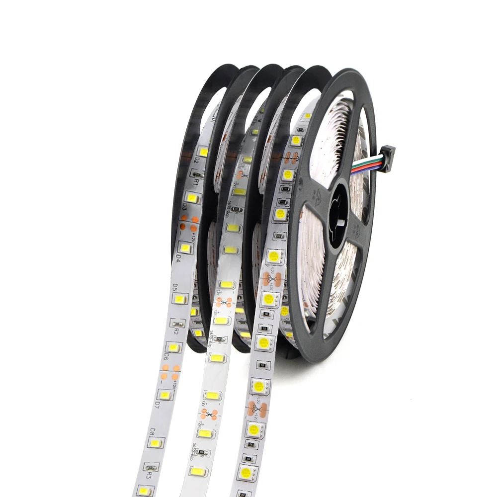 

5M SMD 2835 3528 5630 5050 RGB LED Strip 60LEDs/M DC12V Flexible LED String light Ribbon Tape Home Decoration Lamp Waterproof