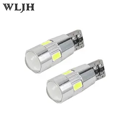 Wljh 2 шт. LED W5W T10 canbus Авто лампы Лампочки с объектив проектора для Citroen C1 ~ C4 ZX DS4 DS5 Пикассо Saxo Xsara