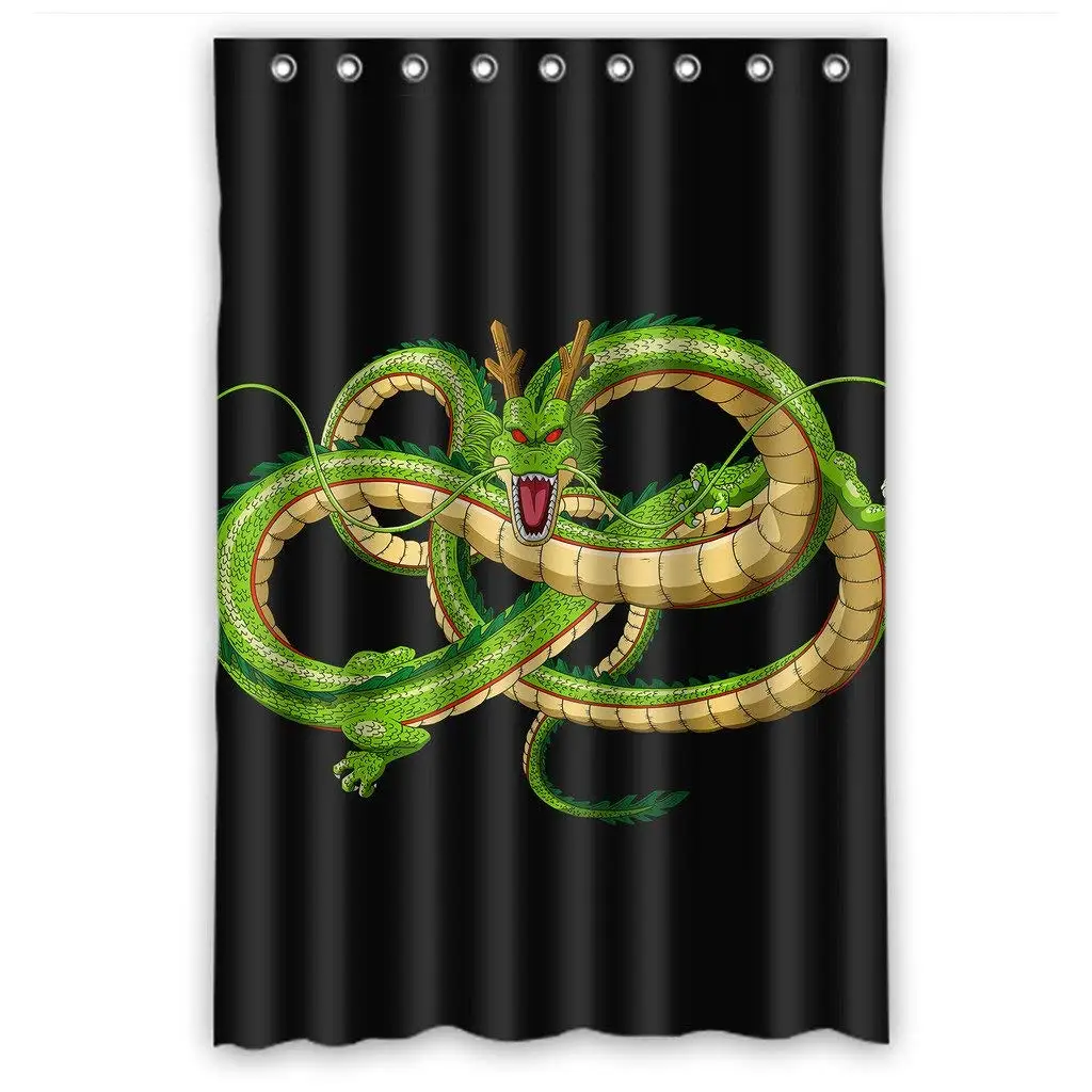 Custom Waterproof Bathroom Shower Curtain Dragon Ball Z Anime Design