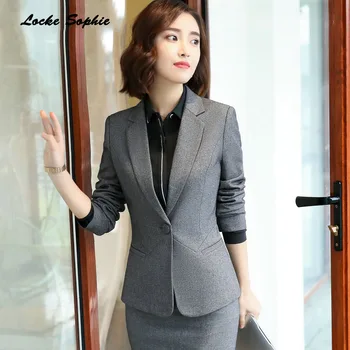 

1pcs Women Plus size Blazers and coats 2020 Winter cotton Splicing Single button Suits jackets ladies Skinny Blazers Suits coats