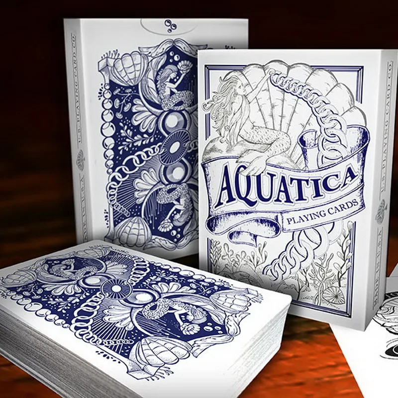 

1 Pcs Aquatica Playing Cards Poker Size USPCC Design By MagicWorld Limited Edition New Sealed Magic Deck Props Magia Tricks