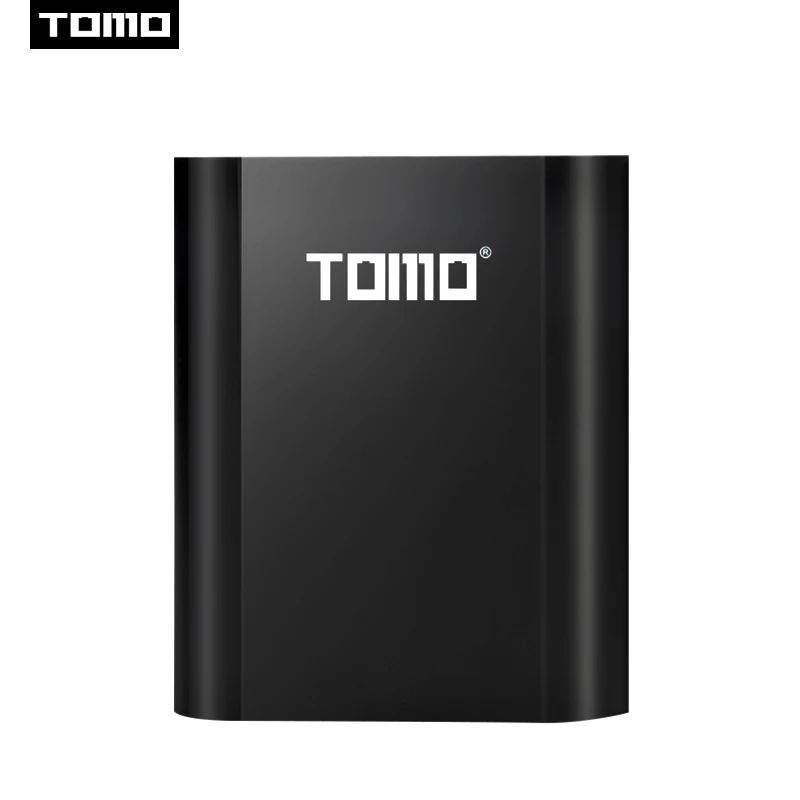 Черный TOMO M4 4x18650 литий-ионный USB интеллектуальное зарядное устройство портативный lcd Мобильный Внешний Аккумулятор Чехол с двумя выходами умная зарядка - Цвет: Черный