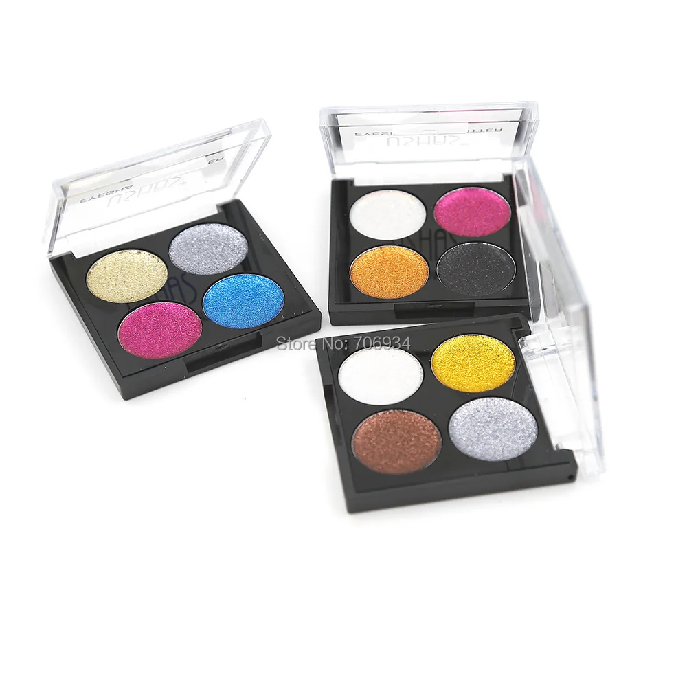 Тени для век блестящие тени 1 шт. 4 цвета макияж Набор теней 3060|glitter eye shadow|glitter