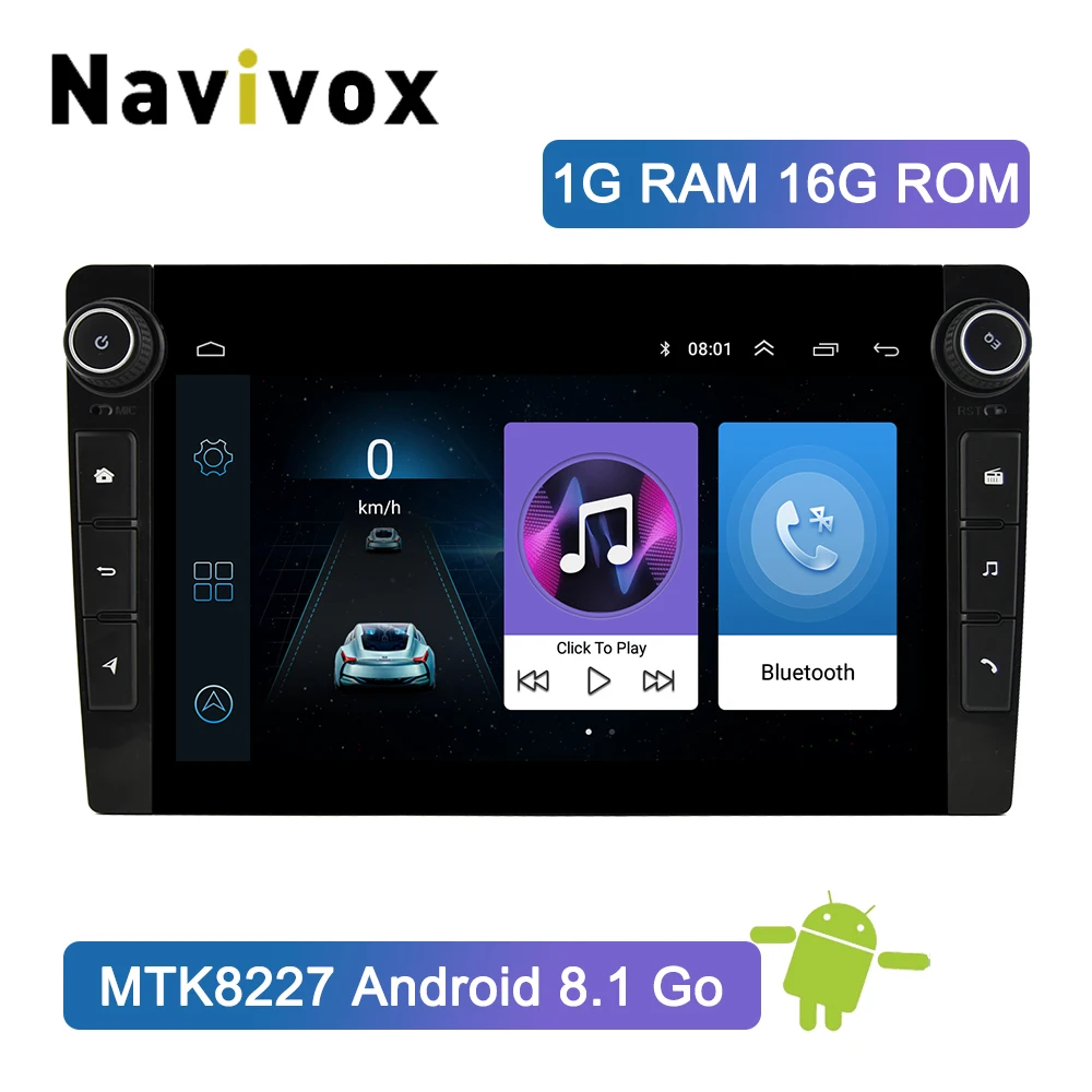 

Navivox 9" 2 Din Android 8.1/9.0 Universal Car Multimedia Player DVD GPS Navigation Radio Stereo Head Unit For Ford Toyota Kia