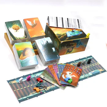 

2019 obscure dixit 1 2 3 4 cards game English&Russian rules 336 playing cards wooden bunny for kids party fun board game