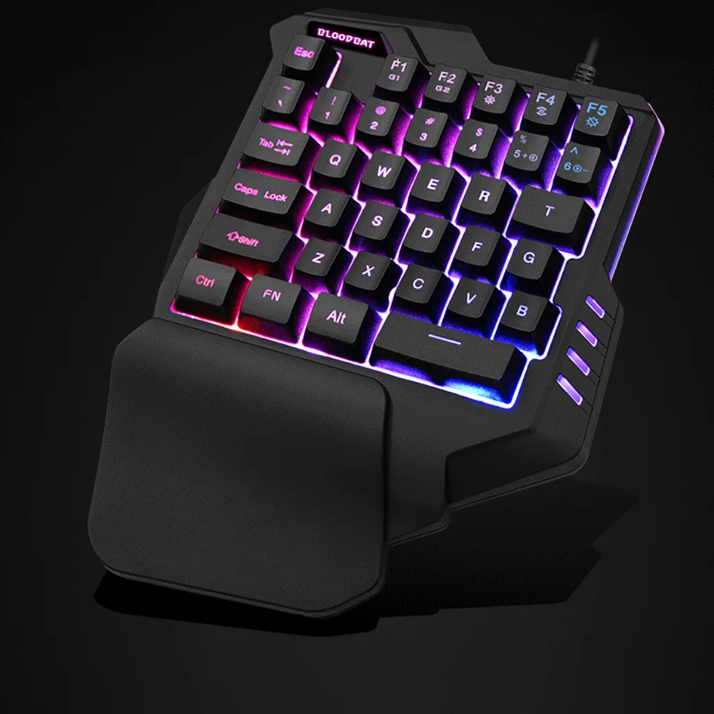 Эргономичная Проводная игровая клавиатура с RGB подсветкой 35 клавиш|Клавиатуры| |