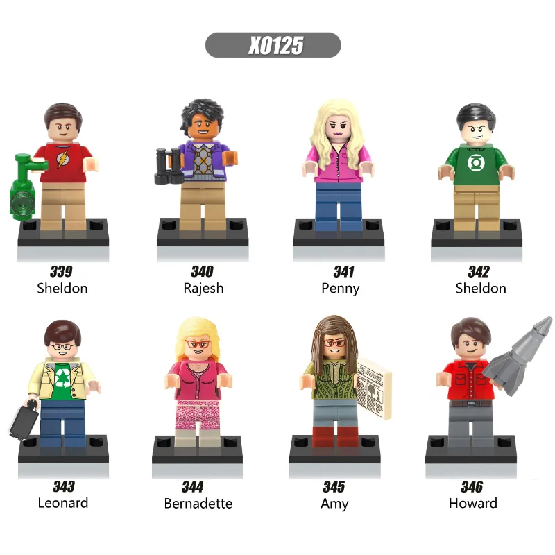 

Single Sale Building Blocks The Big Bang Theory TBBT Sheldon Leonard Penny Howard Action Figures Bricks Toys for Children X0125