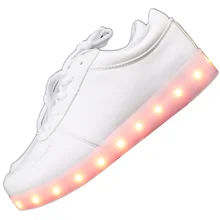 7ipupas Luminous LED SHOES 2017 Emitting Casual Shoes Men Lovers LED lighted chaussure unisex usb Charging Glowing Led Shoes