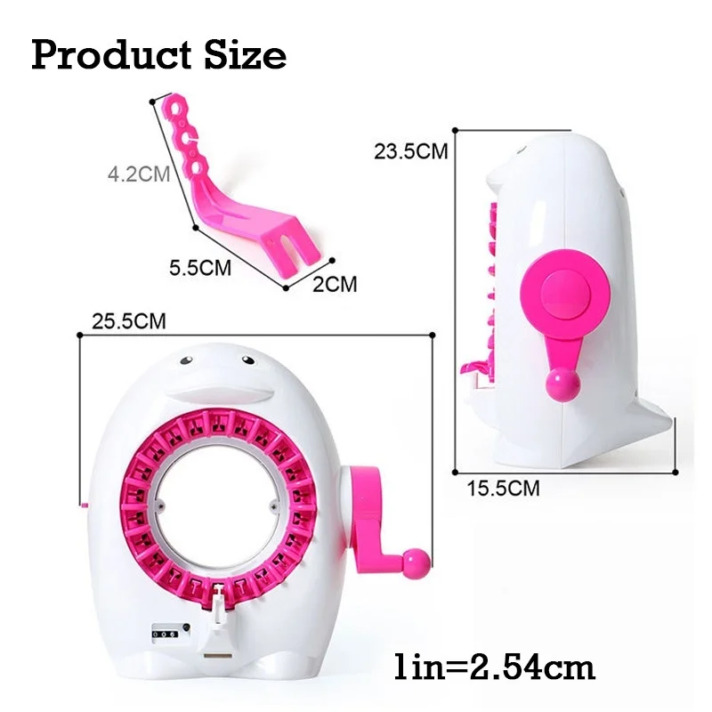 Мультфильм Пингвин Пластиковые иглы швейные инструменты, ручная вязальная машина для поделок ткацкий станок для шарфа шляпа Дети ролевые игры игрушки