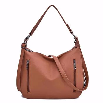 

2019 Women Messenger Bag Solid Sac A Main Female Leather Shoulder Bags Vintage Hnadbags High Quality Casual Tote Bag For Girls