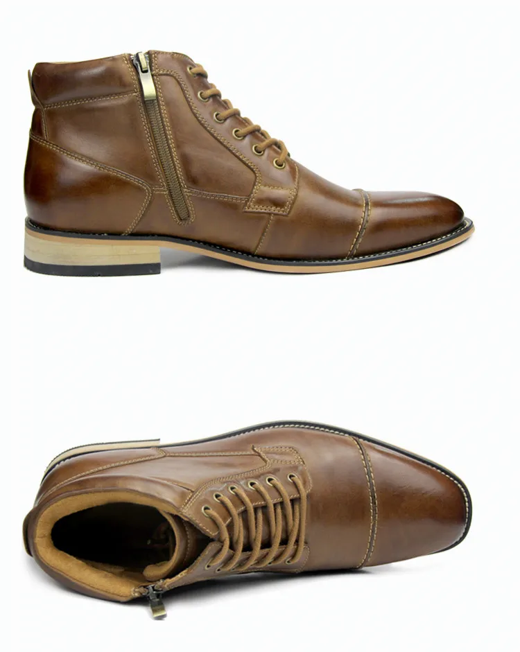 leather boots men