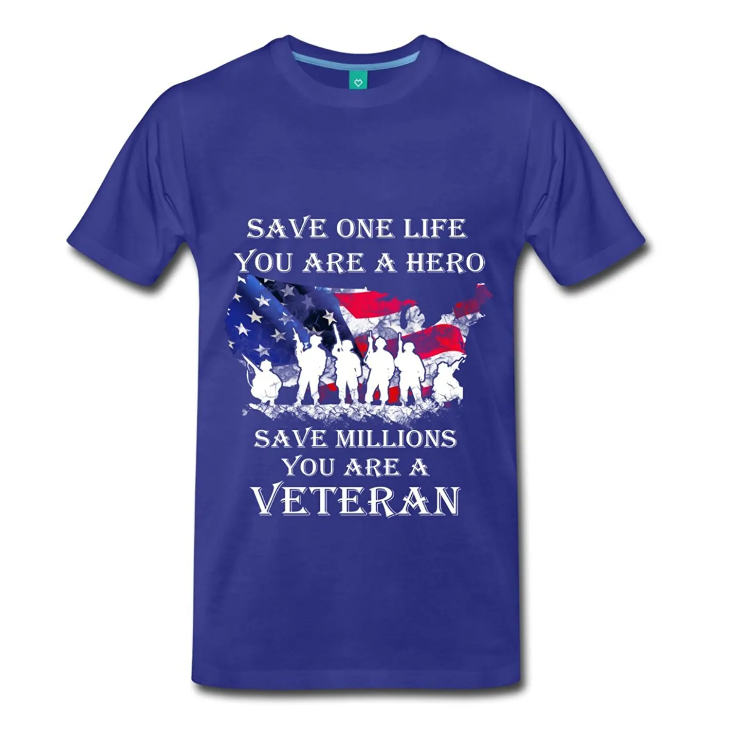 line Tshirt Design Men s Broadcloth Crew Neck Veteran Quote Save Millions Lives Short Sleeve T Shirt in T Shirts from Men s Clothing & Accessories on