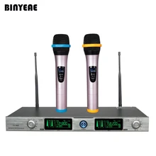 BINEAE TY-7800 двухканальный динамический профессиональный двойной Ручной беспроводной микрофоны для домашнего кинотеатра караоке музыкальная система