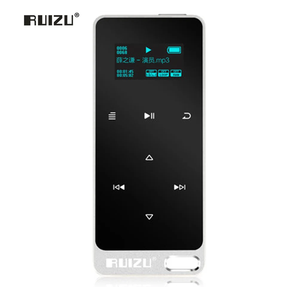 

RUIZU X05 Metal HIFI MP3 Player with 8GB storage and Screen Touch button play 100h high quality Lossless sound quality sport mp3
