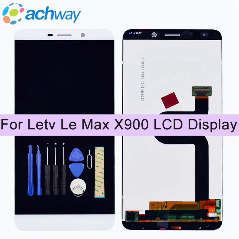 

White / Gold For Letv Le Max X900 LCD Display Touch Screen Digitizer Assembly Le Max 6.33" Repair Parts 2560x1440 Letv X900 LCD