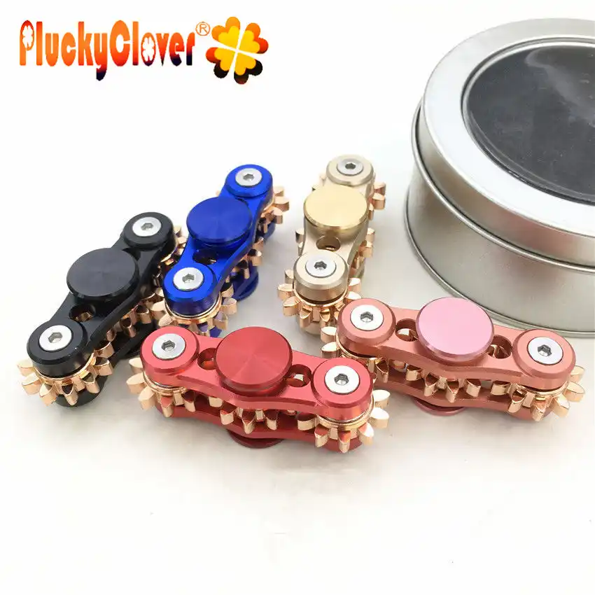 black and gold fidget spinner