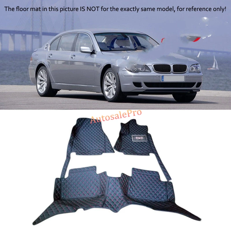 

For BMW 7 Series 2005 2006 2007 2008 Right & Left Hand Drive Black Front Rear Floor Mat Carpets Pad cover