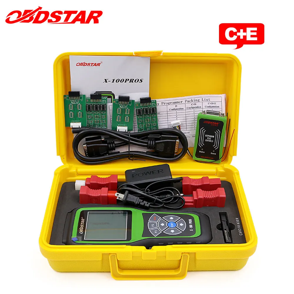OBDStar X100 PROS авто ключ программист C + D E Тип иммобилайзер OBD программное обеспечение