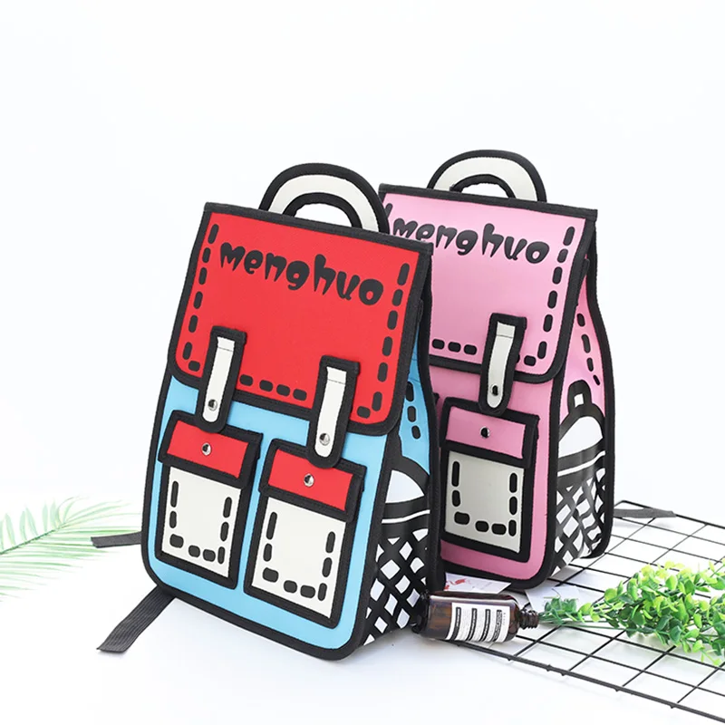 

2018 New Fashion Women Backpacks Vintage Quadratic element canvas Female Ladies Bag Korean Student Backpack Preppy Style Bag