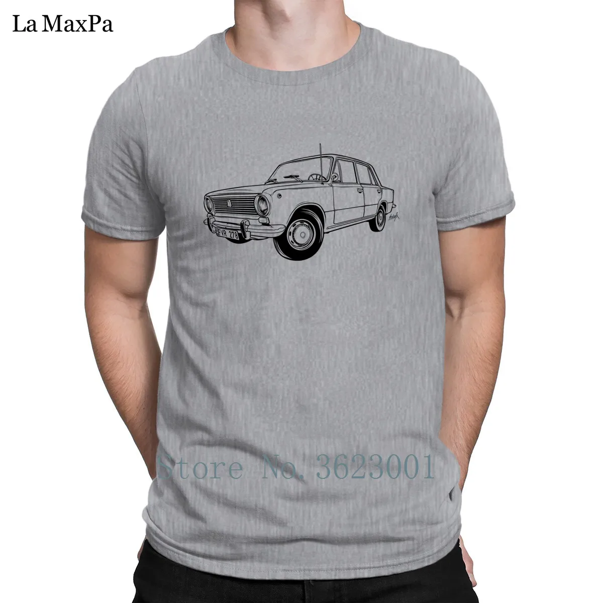 Мужская футболка Lada Vaz 2101 дизайнерская с юмором Веселая для мужчин больших