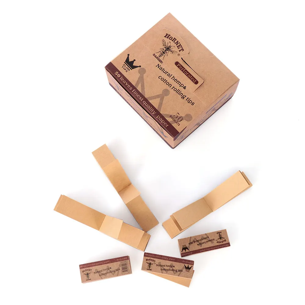 100/500 шт. коричневый прокатки Бумага фильтр наконечники полезно для курительных сигарет табака Бумага медленное горение прокатки Бумага
