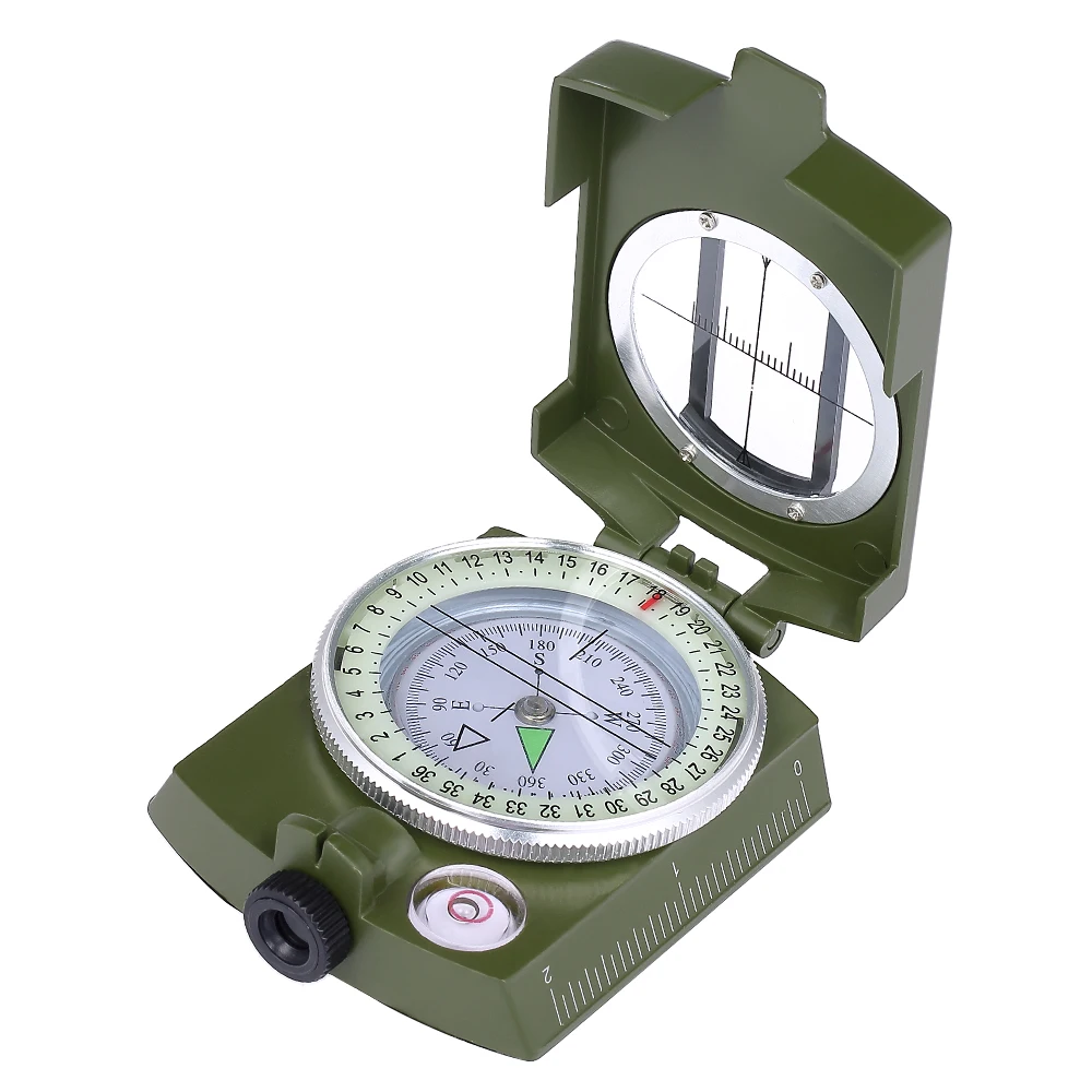 

High Quality New Portable Folding Lens Compass Handheld Compass for Outdoor Camping Positioning Climbing Outdoor Campass Tool