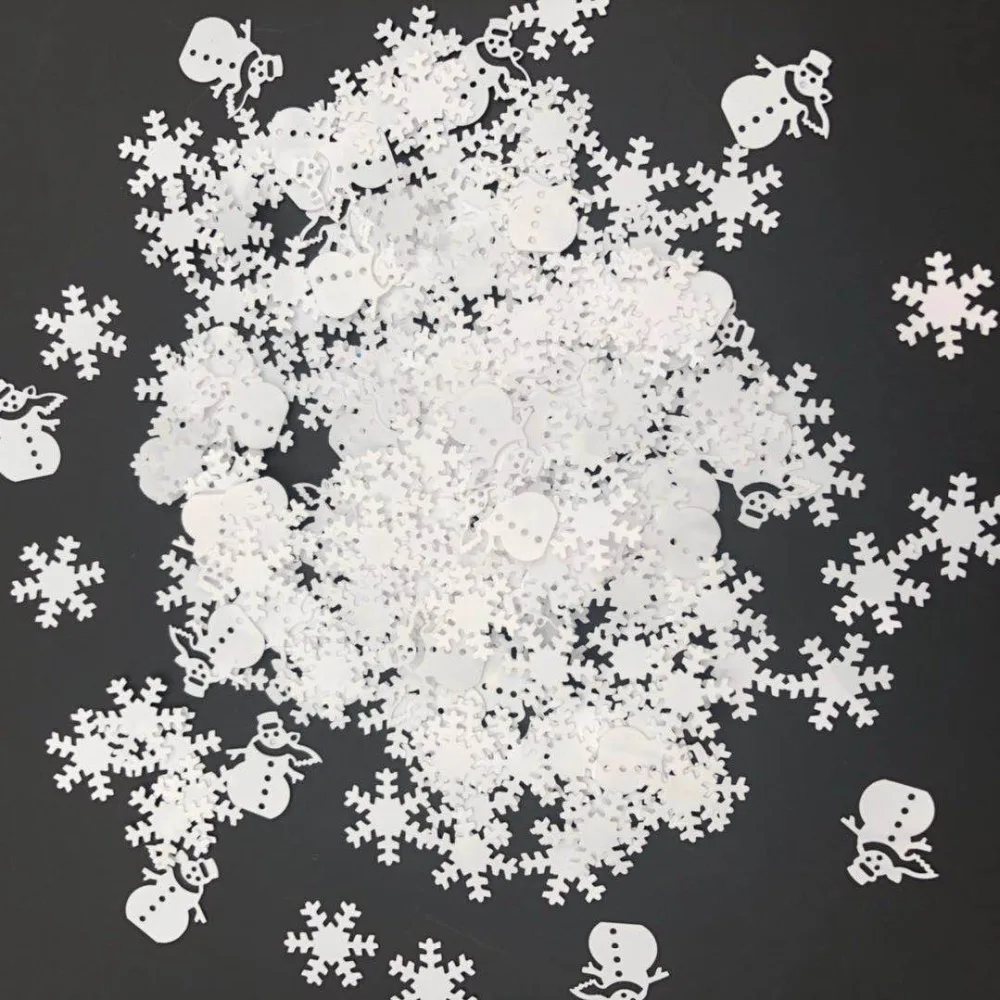 

Snowflake snowman/15 grams Sequins PVC Flat for DIY Card Making Craft Color Collection