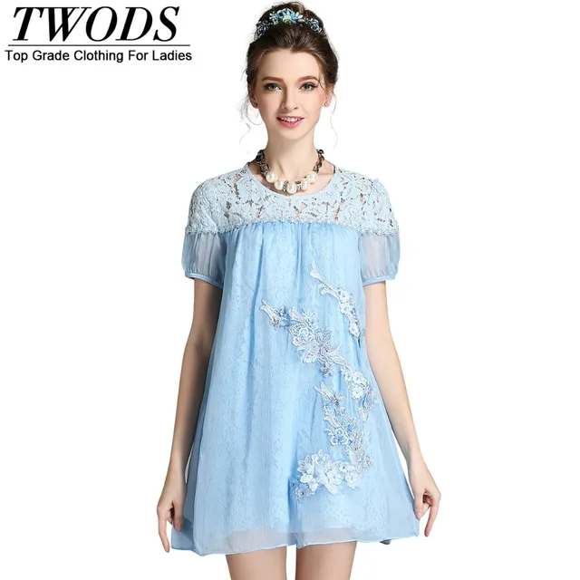 light blue summer dress plus size