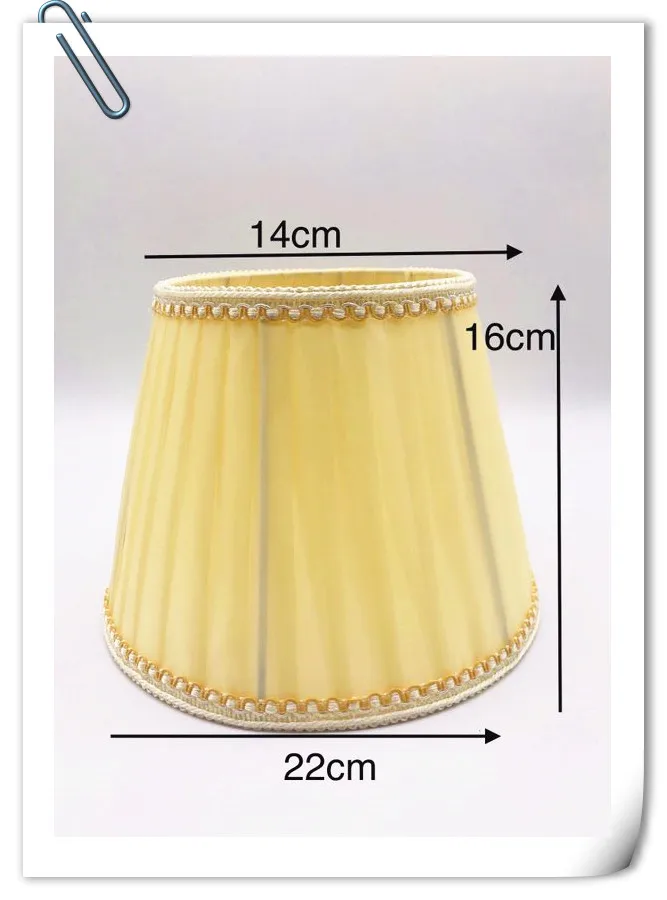 Lamp shade for table lamp beige color wave pattern fabric lampshade Fashionable Decorative E27  bedroom table lampshades