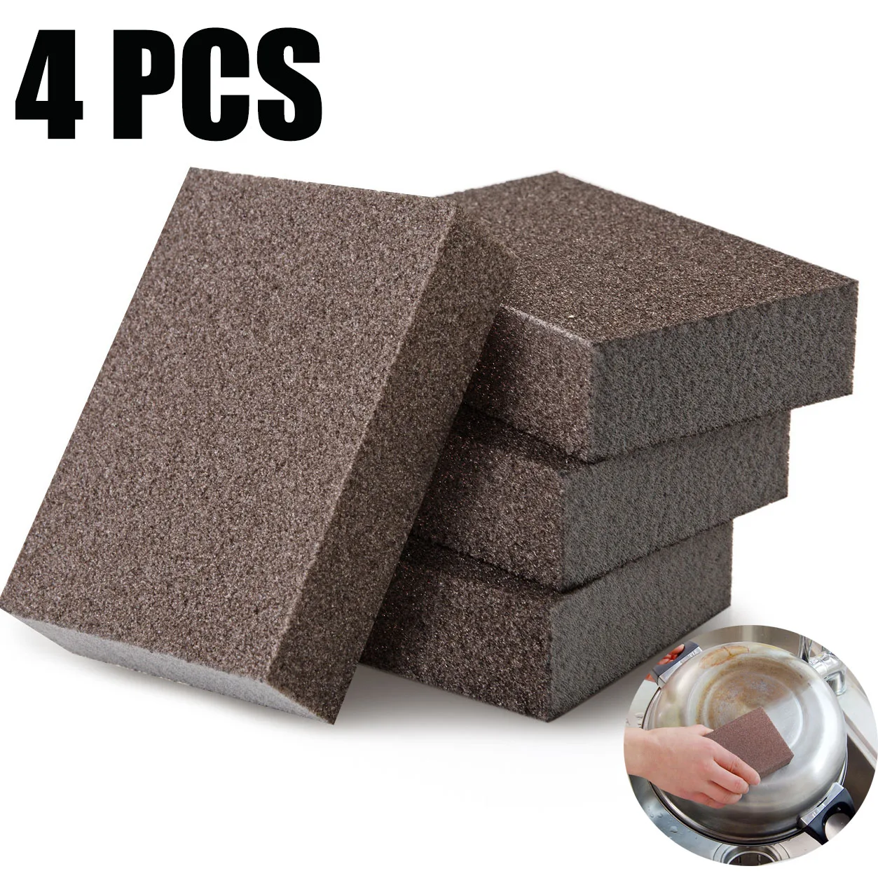 

4Pcs Magic Sponge Eraser Cotton Nano Emery Sponges for Office Bathroom Decontamination Wipe Clean Sponges Kitchen Cleaning Tools