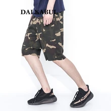 Шаровары Шорты Для мужчин свободные камуфляж армия Шорты хип-хоп Swag Шорты Для мужчин s шнурок Совета Шорты джоггеры Фитнес Шорты