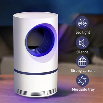 

USB Mosquito Lamp Killer LED Zapper Indoor Silent Anti Mosquito Trap Electric Silent Non-radiation for home lighting light