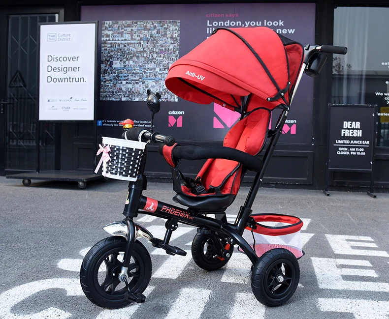 Flash Deal New Brand 1-6 Years Child Tricycle High Quality Swivel Seat Child Tricycle Bicycle Baby Buggy Stroller Bmx Baby Car Bike 7