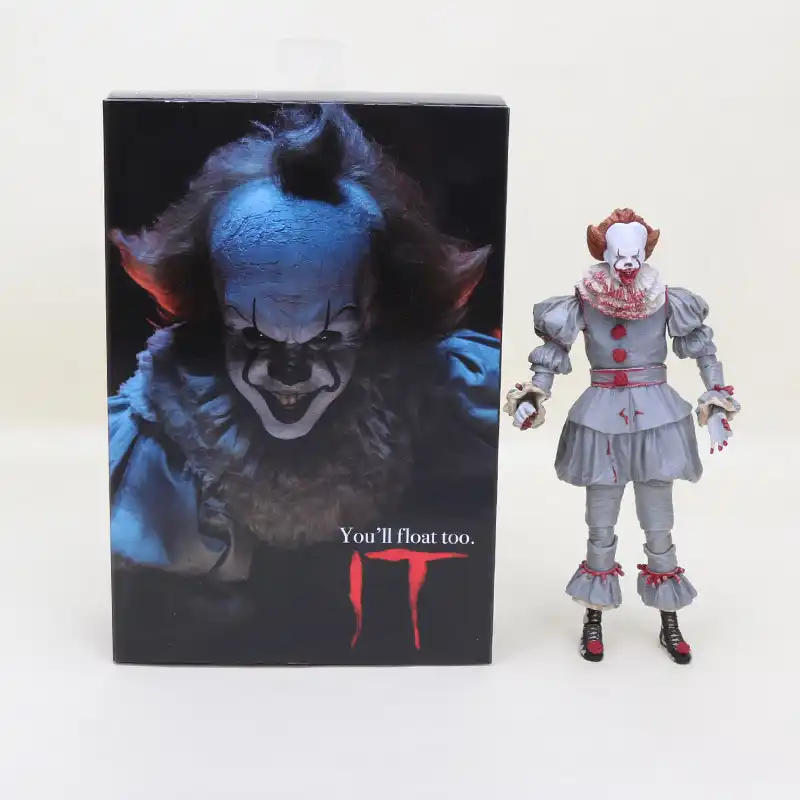 NECA Stephen King/'s It Pennywise Joker Clown BJD Joint Move Action Figure Toys D