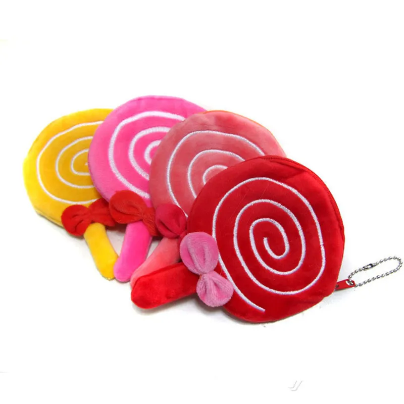 4 Colors Lovely Small Wallet Little Girl Cute lollipop Coin Purse Birthday Party Gifts For Children | Багаж и сумки