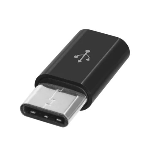 Адаптер Micro USB для type C 3,1 адаптер для синхронизации данных мужчин и женщин синхронизация данных Зарядка для samsung Macbook LG Конвертер Разъем USB-C - Цвет: Black