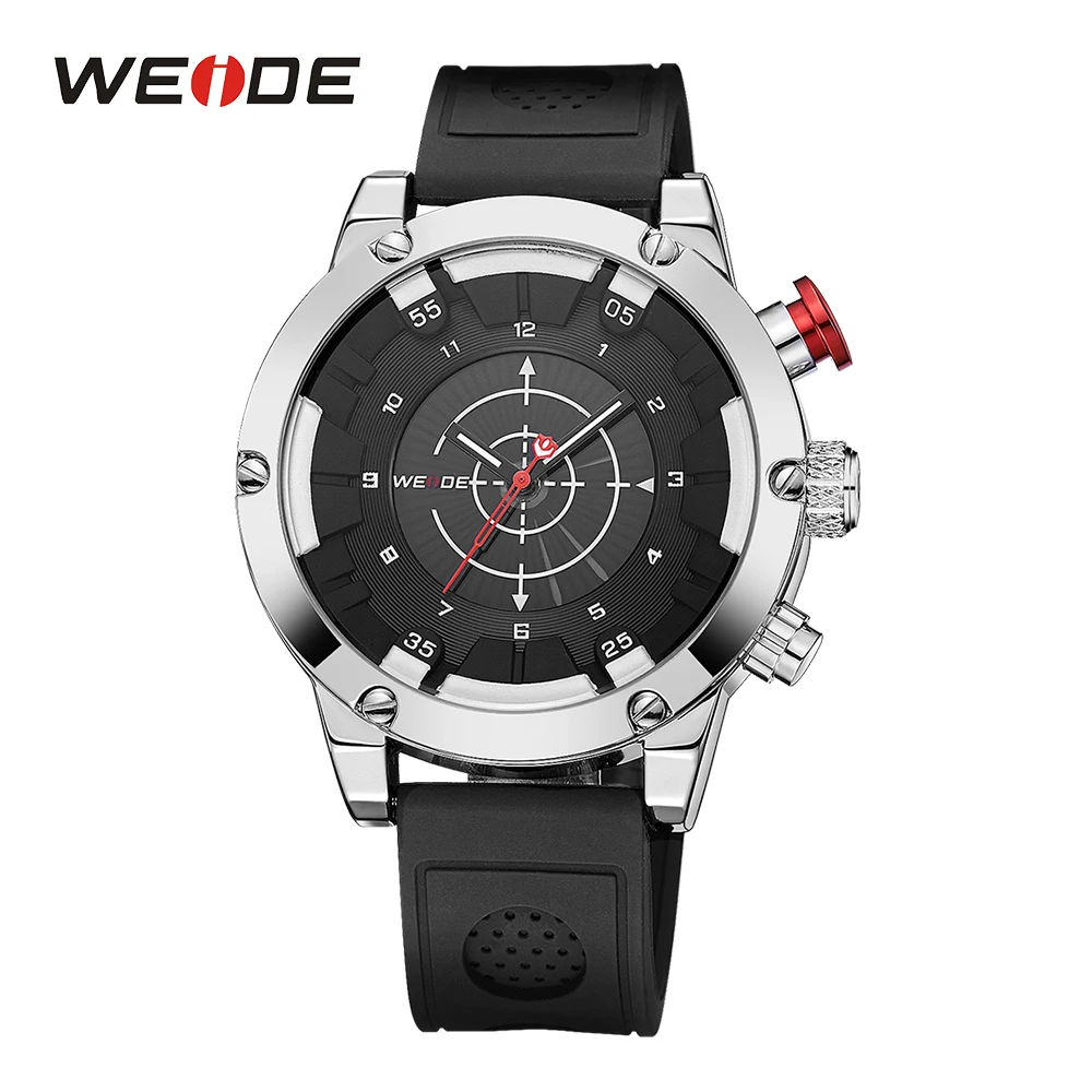 

WEIDE Sports Business Casual Model Design Auto Date Alarm Digital Display Analog Quartz Movement Silicone Strap Band Wrist Watch