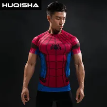 Spider Man 3D Printed T Shirt Captain America Civil War Tee Men Avengers Short Raglan sleeve Fitness Cosplay Slim Fit Tops Male