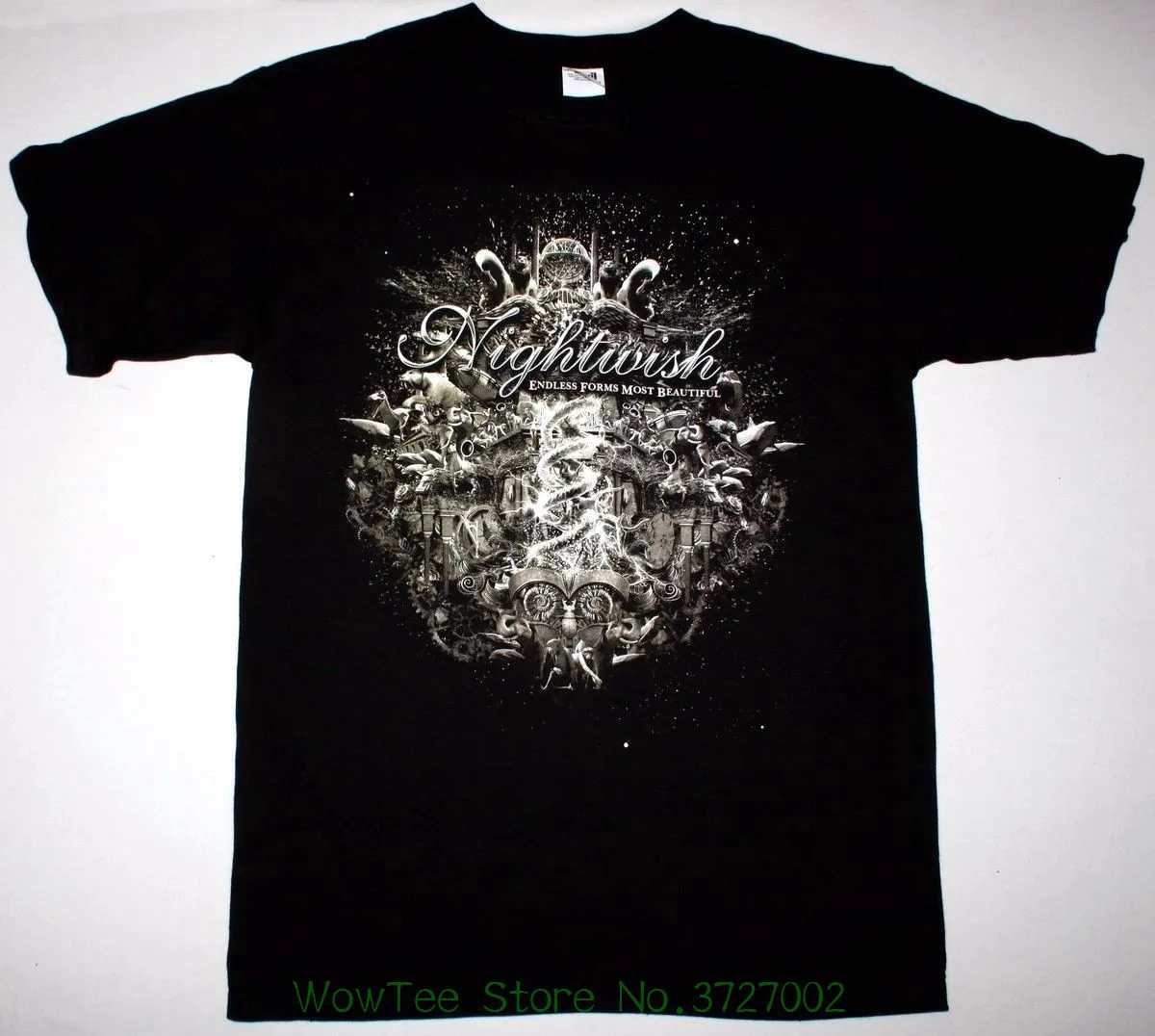 

Nightwish Endless Forms Most Beautiful Black T Shirt Symphonic Metal Floor O Neck Tee Shirt Short Sleeve