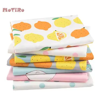 

MoTiRo,7pcs/lot,Cotton Printed Twill Fabric Patchwork,Fruit Pattern Material Bundle For Crafts/Sewing/Scrapbooking/Handmade/DIY