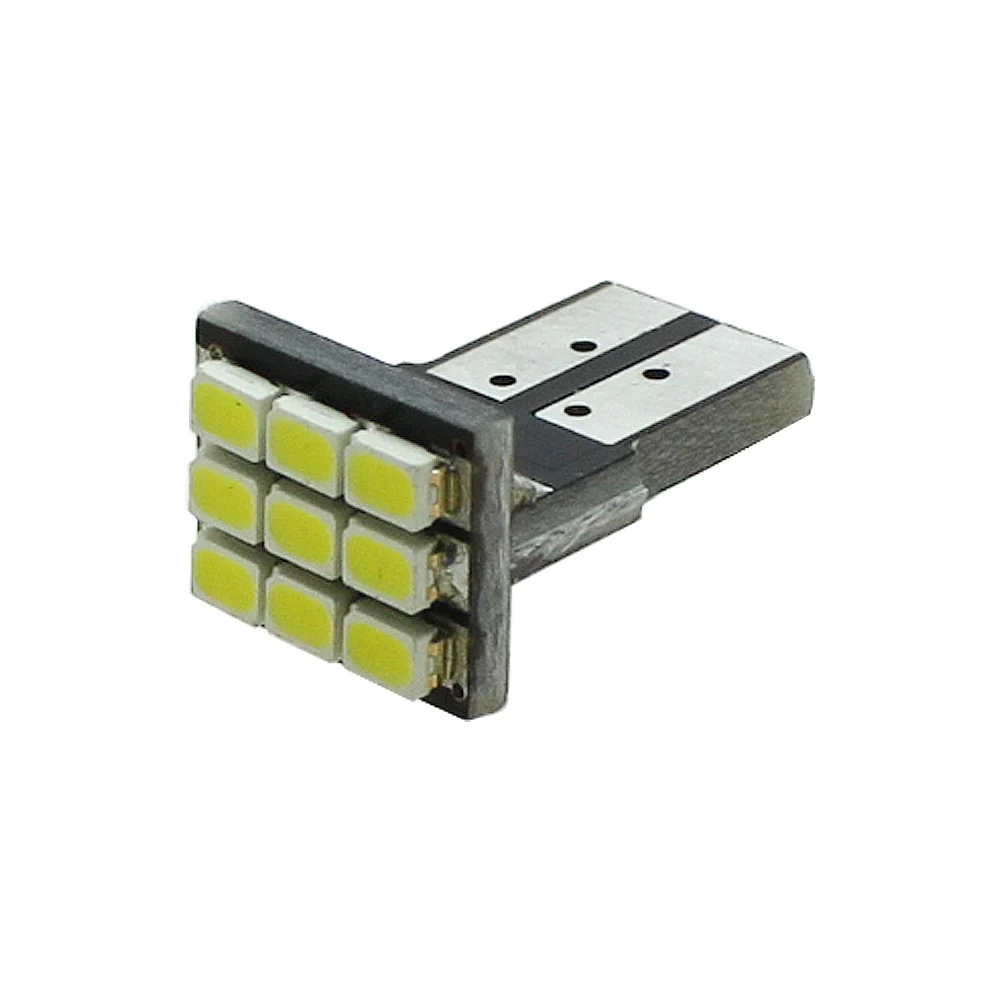 5 шт. T10 W5W 9-1206 SMD белые светодиодные лампы AC/DC 12 V автомобиль Купол Чтение дверь номерные знаки для мотоциклов боковой свет лампы