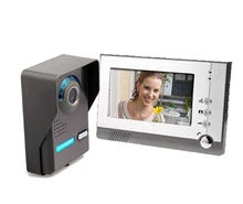 Freeship 7 “Manos Libres de teléfono de Video Con Cámara de La Puerta Casa Oficina Puerta de Intercomunicación Inteligente de Vídeo Portero Automático 1 Cámara Al Aire Libre 1 Monitor