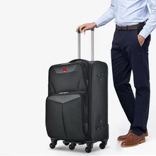Бизнес-20/24/28 Размер чемодан на колесиках с 5 колесами Для мужчин большой емкости, масштабных дорожных чемоданов, Для женщин высокое качество дорожная сумка с колесиками