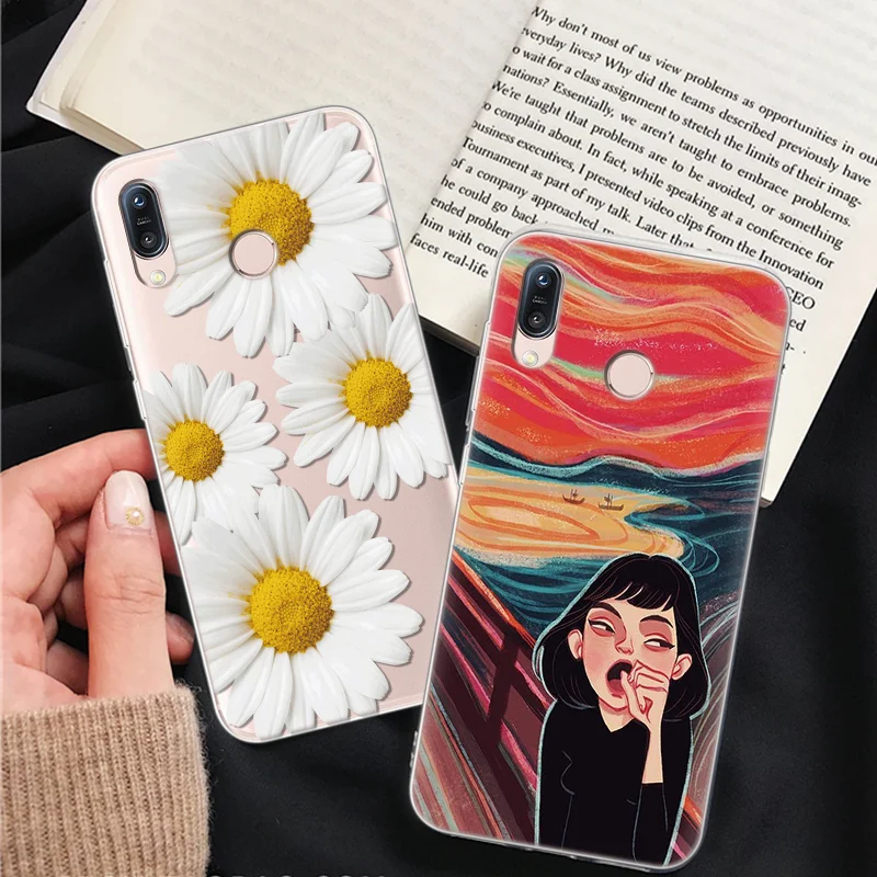 

For Asus Zenfone Max Pro M1 ZB601KL Case Silicone Soft TPU Daisy Flower Phone Case for Asus Zenfone Max Pro M1 Cover Capa fundas